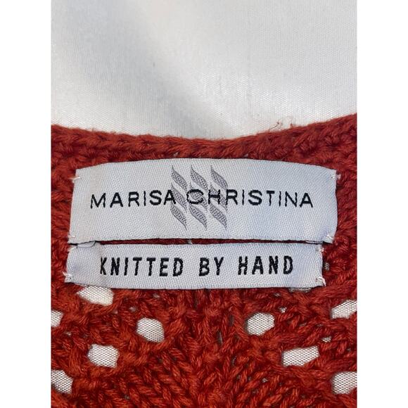 Marisa Christina Cardigan Knitted by Hand - Size XL - Beautiful Pattern & Color - Picture 5 of 11